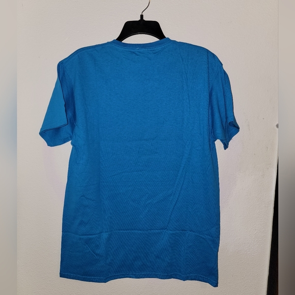 ‼️SOLD‼️Blue Shirt Kirby Design Short Sleeve Tee - Picture 3 of 4